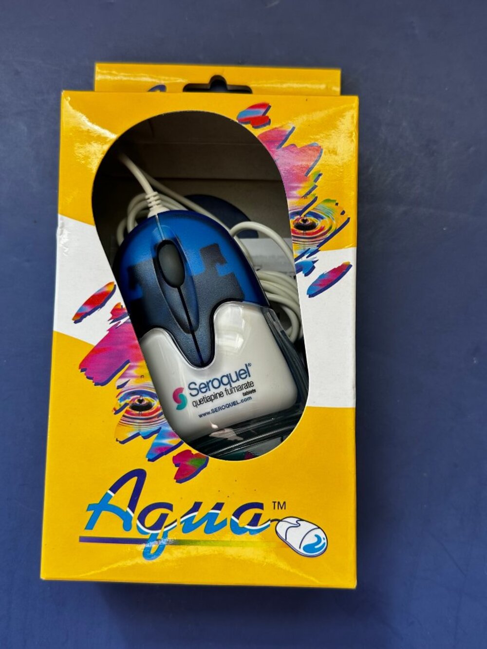 NEW OPEN BOX Aquarium Star Aqua Seroquel Clear Mouse AM-930-P PS/2